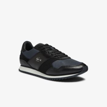 Lacoste Aesthet Luxe Leather Sneakers Pánské - Tenisky Černé | CZ-MU7WEO